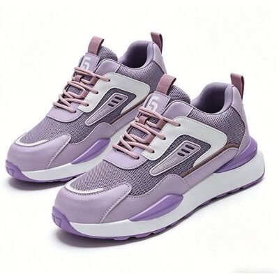 MOBIGARLAN Chaussures de sécurité hautes Femme embout acier anti-perforation antidérapantes XH763B Violet Violet - Publicité MOBIGARLAN Chaussures de sécurité hautes Femme embout acier anti-perforation antidérapantes XH763B Violet Violet - Publicité
