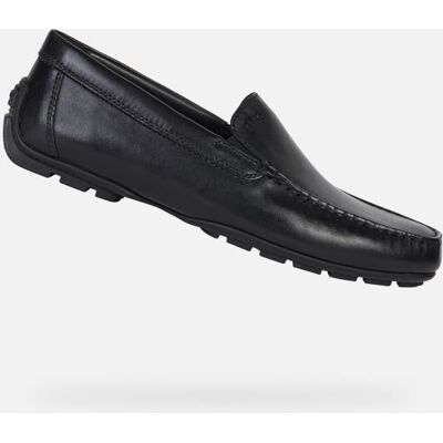 Mocassins - Geox - U MONER 2FIT - Cuir - Homme - Noir Noir - Publicité Mocassins - Geox - U MONER 2FIT - Cuir - Homme - Noir Noir - Publicité