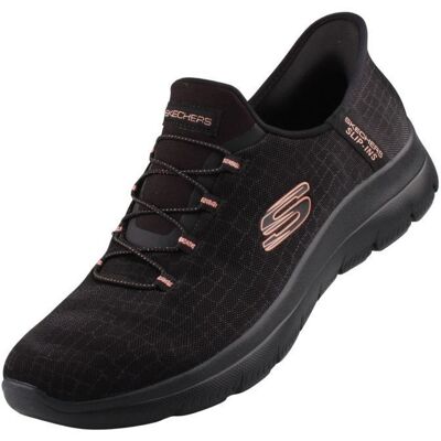 Skechers Baskets pour Femme 150128-BKGD Noir Noir - Publicité Skechers Baskets pour Femme 150128-BKGD Noir Noir - Publicité
