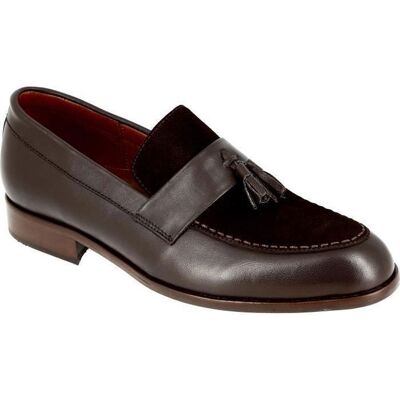 BELYM Mocassin Richelieu Homme en cuir et daim Marron - Adulte - Légèreté et confort Marron - Publicité BELYM Mocassin Richelieu Homme en cuir et daim Marron - Adulte - Légèreté et confort Marron - Publicité