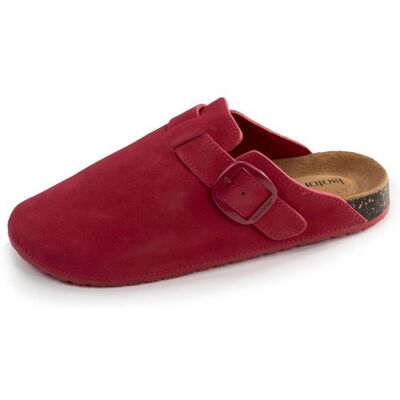 Isotoner Sabots semelle intérieure cuir extra-flex - Patch talon confort framboise femme Rose - Publicité Isotoner Sabots semelle intérieure cuir extra-flex - Patch talon confort framboise femme Rose - Publicité