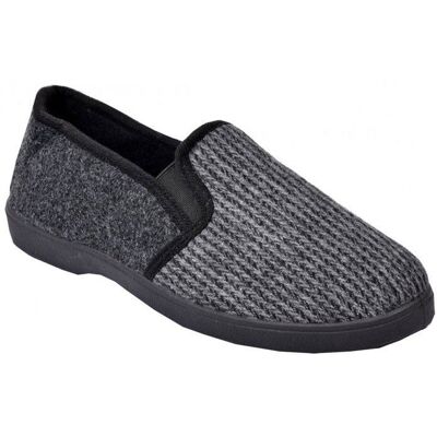 Charentaises homme OZABI - Modèle 24K88R5 - Feutrine confortable - Semelle intérieure molletonnée - Anthracite Gris - Publicité Charentaises homme OZABI - Modèle 24K88R5 - Feutrine confortable - Semelle intérieure molletonnée - Anthracite Gris - Publicité