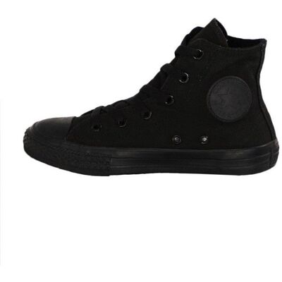 Basket Converse - CHUCK TAYLOR ALL STAR MONO HIGH TOP - Noir - Mixte - Lacets Noir - Publicité Basket Converse - CHUCK TAYLOR ALL STAR MONO HIGH TOP - Noir - Mixte - Lacets Noir - Publicité
