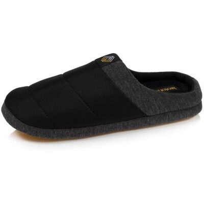 Isotoner Chaussons noir homme Noir - Publicité Isotoner Chaussons noir homme Noir - Publicité