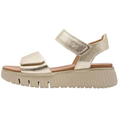 Sandales Cuir Tamaris Comfort - Or-Clair Beige - Publicité Sandales Cuir Tamaris Comfort - Or-Clair Beige - Publicité