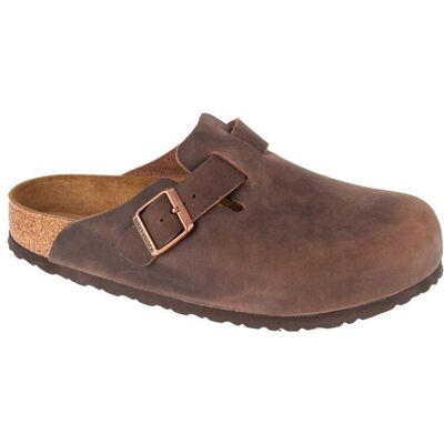 Sabots - BIRKENSTOCK - Boston - Femme - Cuir huilé - Marron Marron - Publicité Sabots - BIRKENSTOCK - Boston - Femme - Cuir huilé - Marron Marron - Publicité