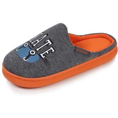 Isotoner Chaussons jersay semelle bloup XTRA Confort amorti souple gris chiné garçon Gris - Publicité Isotoner Chaussons jersay semelle bloup XTRA Confort amorti souple gris chiné garçon Gris - Publicité