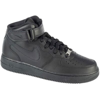 Nike Air Force 1 Mid 07 Homme Noir — Baskets cuir avec technologie Nike Air Noir - Publicité Nike Air Force 1 Mid 07 Homme Noir — Baskets cuir avec technologie Nike Air Noir - Publicité
