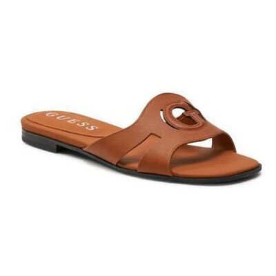 Mules Cuir Marron Guess Ciella Femme Taille 41 Marron - Publicité Mules Cuir Marron Guess Ciella Femme Taille 41 Marron - Publicité