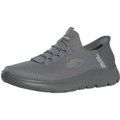 Baskets Haut De Gamme Summits À Enfiler - Skechers Gris - Publicité Baskets Haut De Gamme Summits À Enfiler - Skechers Gris - Publicité