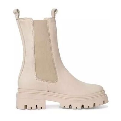 Bottines - TAMARIS - 2549829 - Beige - Cuir - Talon large 4.5 cm Beige - Publicité Bottines - TAMARIS - 2549829 - Beige - Cuir - Talon large 4.5 cm Beige - Publicité