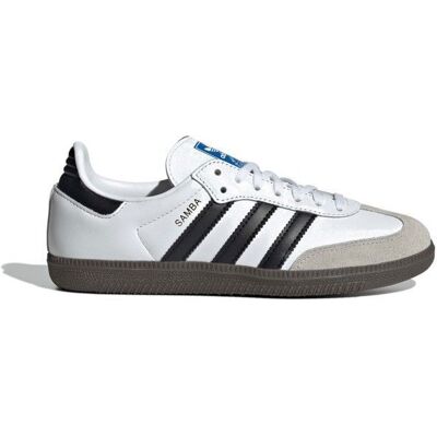 Basket adidas SAMBA OG J - IE3675 Blanc - Publicité Basket adidas SAMBA OG J - IE3675 Blanc - Publicité