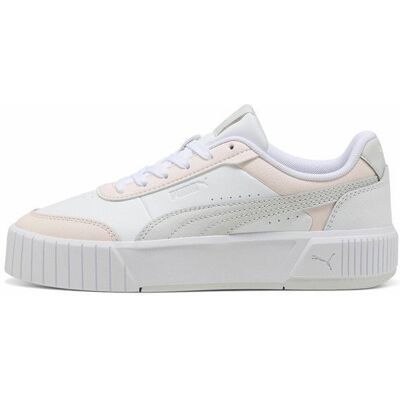 Baskets Puma Femme Carina Mia Blanc/Gris Blanc - Publicité Baskets Puma Femme Carina Mia Blanc/Gris Blanc - Publicité