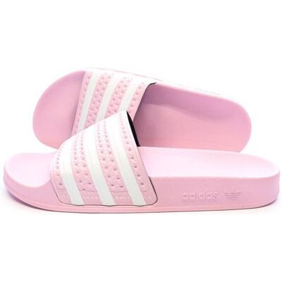 Claquettes Rose Fille Adidas Adilette IE9618 Rose - Publicité Claquettes Rose Fille Adidas Adilette IE9618 Rose - Publicité