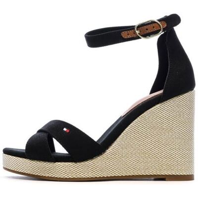 Sandales Noires Femme Tommy Hilfiger Flag Noir - Publicité Sandales Noires Femme Tommy Hilfiger Flag Noir - Publicité