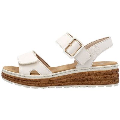 Sandale Compensée à Bride Rieker Alabama - Beige Beige - Publicité Sandale Compensée à Bride Rieker Alabama - Beige Beige - Publicité