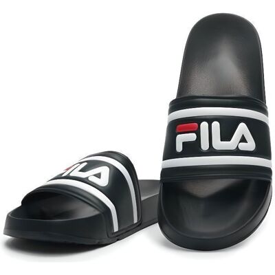 Claquettes - FILA - Morro Bay Slipper 2.0 - Noir - Synthétique - Homme Noir - Publicité Claquettes - FILA - Morro Bay Slipper 2.0 - Noir - Synthétique - Homme Noir - Publicité