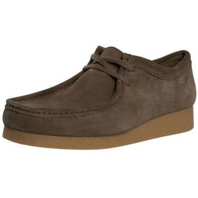 Clarks Wallabee Evo homme en daim vert olive – baskets mocassin semelle crêpe Marron - Publicité Clarks Wallabee Evo homme en daim vert olive – baskets mocassin semelle crêpe Marron - Publicité
