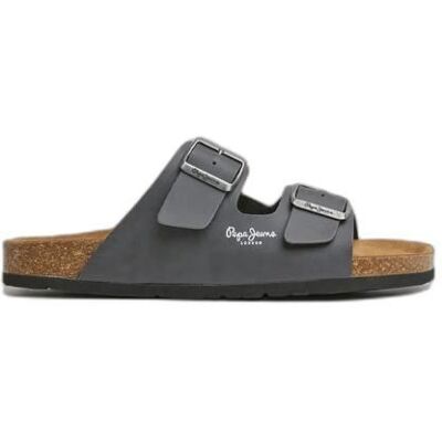 Sandales Pepe Jeans Bio Double Natur - antracite Noir - Publicité Sandales Pepe Jeans Bio Double Natur - antracite Noir - Publicité
