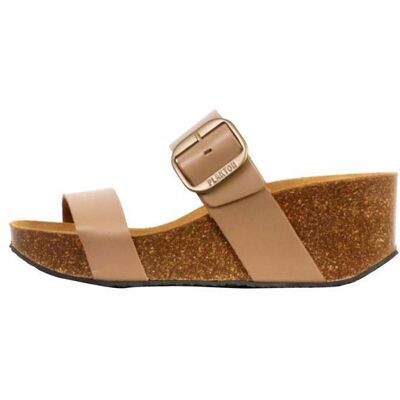 Mules Compensée Cuir Plakton So Rock - Safari - Publicité Mules Compensée Cuir Plakton So Rock - Safari - Publicité