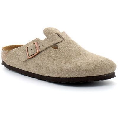 Birkenstock Sabot pour adulte boston Beige - Publicité Birkenstock Sabot pour adulte boston Beige - Publicité