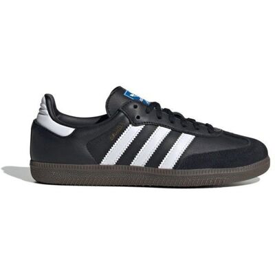 Basket - ADIDAS - Samba OG J - Cuir - Lacets - Noir Noir - Publicité Basket - ADIDAS - Samba OG J - Cuir - Lacets - Noir Noir - Publicité