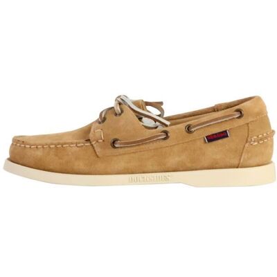 Chaussures bateau - SEBAGO - Flesh Out - Cuir - Beige - Semelle synthétique Marron - Publicité Chaussures bateau - SEBAGO - Flesh Out - Cuir - Beige - Semelle synthétique Marron - Publicité