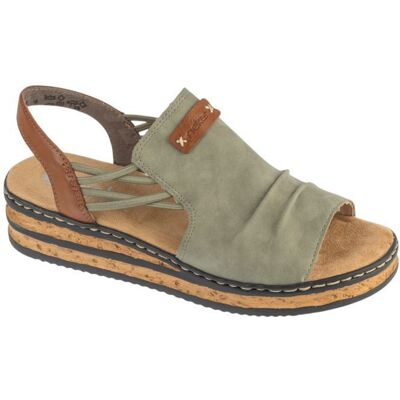 Sandales Femme - Gris - Rieker Sandals 67476 Gris - Publicité Sandales Femme - Gris - Rieker Sandals 67476 Gris - Publicité