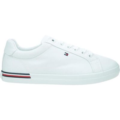 Chaussures TOMMY HILFIGER Essential Stripe Sneaker Blanc - Femme/Adulte Blanc - Publicité Chaussures TOMMY HILFIGER Essential Stripe Sneaker Blanc - Femme/Adulte Blanc - Publicité