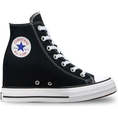 Converse Chuck Taylor All Star Wedge Platform Chaussures pour Femme Noir A11909C Noir - Publicité Converse Chuck Taylor All Star Wedge Platform Chaussures pour Femme Noir A11909C Noir - Publicité