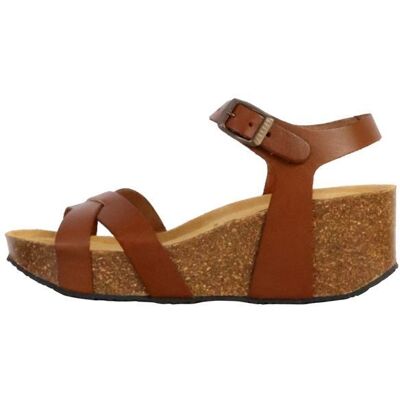 Sandales Compensées Cuir Plakton So Final - Taupe Beige - Publicité Sandales Compensées Cuir Plakton So Final - Taupe Beige - Publicité