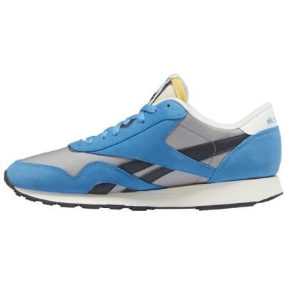 Basket Reebok CLASSIC NYLON - ZZYSH - Homme - Bleu - Nylon - Lacets - Plat Bleu - Publicité Basket Reebok CLASSIC NYLON - ZZYSH - Homme - Bleu - Nylon - Lacets - Plat Bleu - Publicité