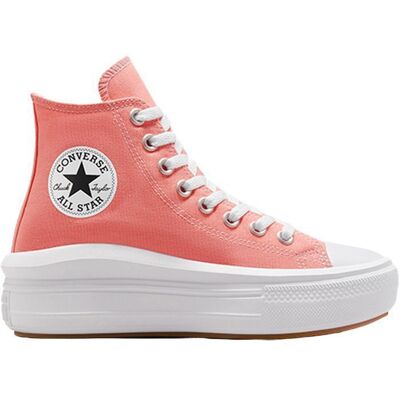 Chaussures pour Femme - CONVERSE - Chuck Taylor All Star Move - Rose - Lacets - Plat - Textile Rose - Publicité Chaussures pour Femme - CONVERSE - Chuck Taylor All Star Move - Rose - Lacets - Plat - Textile Rose - Publicité