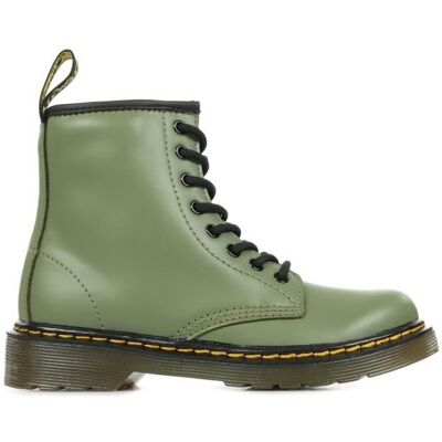 Bottes - DR MARTENS - 1460 J - Cuir Softy T - Zip latéral - Vert (Enfant) Vert - Publicité Bottes - DR MARTENS - 1460 J - Cuir Softy T - Zip latéral - Vert (Enfant) Vert - Publicité