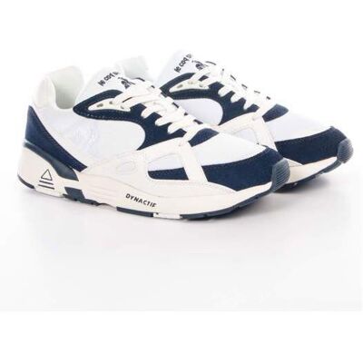 Le Coq Sportif Basket - COQ SPORTIF - LCS R580 - Cuir - Lacets - Blanc/Bleu marine Blanc - Publicité Le Coq Sportif Basket - COQ SPORTIF - LCS R580 - Cuir - Lacets - Blanc/Bleu marine Blanc - Publicité