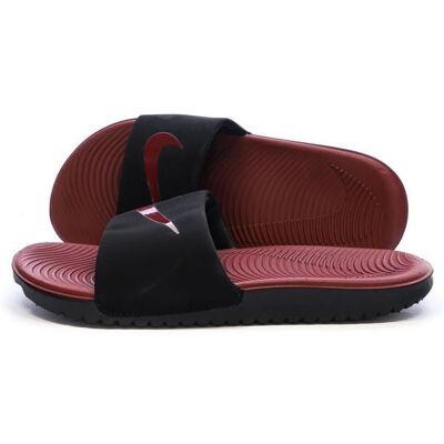 Sandales Bordeaux/Noires Homme Nike Kawa Slide Noir - Publicité Sandales Bordeaux/Noires Homme Nike Kawa Slide Noir - Publicité