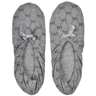 Chaussons Femme CHRISTIAN LACROIX - Modèle CXL - Gris 2586 - Confort et Chaleur Gris - Publicité Chaussons Femme CHRISTIAN LACROIX - Modèle CXL - Gris 2586 - Confort et Chaleur Gris - Publicité