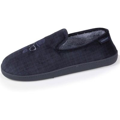 Isotoner Chaussons Semelle ergonomique soutien voûte plantaire marine homme Bleu - Publicité Isotoner Chaussons Semelle ergonomique soutien voûte plantaire marine homme Bleu - Publicité