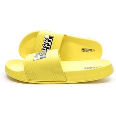 Claquettes Jaunes Homme Teddy Smith Jaune - Publicité Claquettes Jaunes Homme Teddy Smith Jaune - Publicité