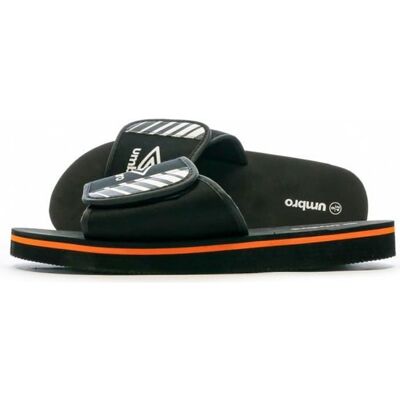 Claquettes - UMBRO - Remo - Homme - Noir - Orange Noir - Publicité Claquettes - UMBRO - Remo - Homme - Noir - Orange Noir - Publicité