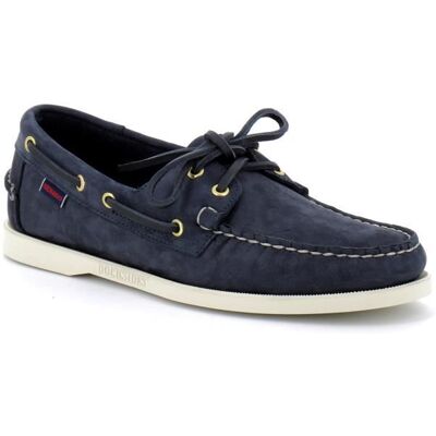 Chaussures bateaux Docksides Bleu pour homme - Sebago - Cuir - Semelle caoutchouc antidérapante Bleu - Publicité Chaussures bateaux Docksides Bleu pour homme - Sebago - Cuir - Semelle caoutchouc antidérapante Bleu - Publicité