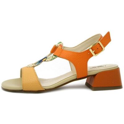 Sandale Femme - LINEA UNO - Cuir souple - Beige - Boucle Beige - Publicité Sandale Femme - LINEA UNO - Cuir souple - Beige - Boucle Beige - Publicité
