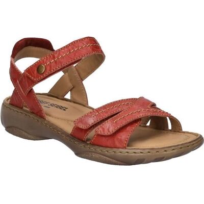 Sandales pour Femmes - JOSEF SEIBEL Debra 62 - Rouge - Cuir - Scratch - Basse Rouge - Publicité Sandales pour Femmes - JOSEF SEIBEL Debra 62 - Rouge - Cuir - Scratch - Basse Rouge - Publicité