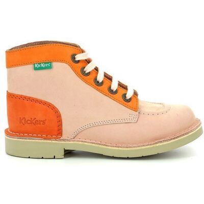 KICKERS Bottillons Kick Col orange Orange - Publicité KICKERS Bottillons Kick Col orange Orange - Publicité