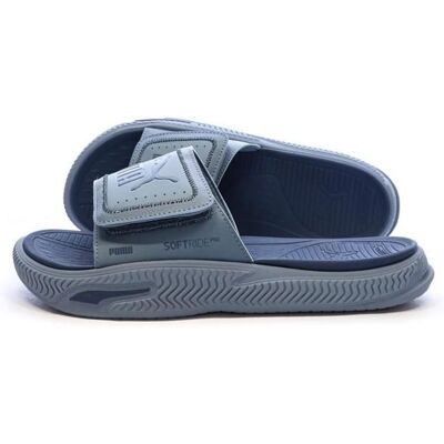 Claquettes Marine Homme Puma Softridepro Bleu - Publicité Claquettes Marine Homme Puma Softridepro Bleu - Publicité