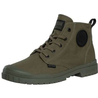 Bottines Palladium Pampa Sp20 Hi Canvas - Vert - Olive night-m - Adulte - Mixte - Lacets - Moyenne Vert - Publicité Bottines Palladium Pampa Sp20 Hi Canvas - Vert - Olive night-m - Adulte - Mixte - Lacets - Moyenne Vert - Publicité