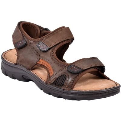 Sandales en Cuir Premium pour Homme - Ozabi - Semelle Soft Touch - HM20 Coffee Blanc - Publicité Sandales en Cuir Premium pour Homme - Ozabi - Semelle Soft Touch - HM20 Coffee Blanc - Publicité