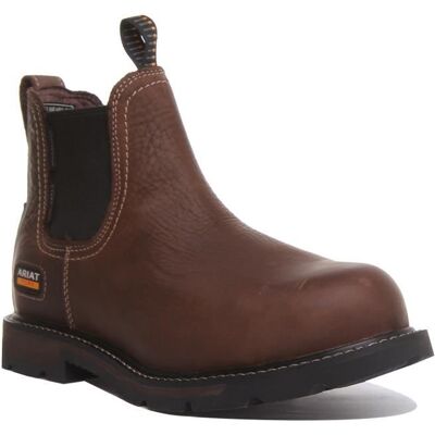 Bottes de travail pour homme - ARIAT - Groundbreaker - Tige en cuir - Embout en acier - Semelle Duratread™ Marron - Publicité Bottes de travail pour homme - ARIAT - Groundbreaker - Tige en cuir - Embout en acier - Semelle Duratread™ Marron - Publicité