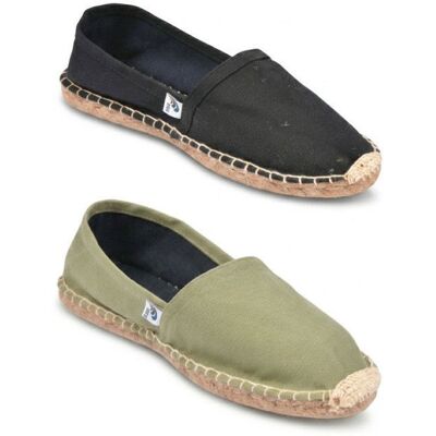 OZABI Pack 2 Paires Espadrilles Homme Semelle Corde Jute MBSX2 NOIR KAKI Noir - Publicité OZABI Pack 2 Paires Espadrilles Homme Semelle Corde Jute MBSX2 NOIR KAKI Noir - Publicité