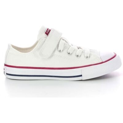 Converse CTAS Ox 1V - Baskets basses blanches lacets (Enfant mixte) Blanc - Publicité Converse CTAS Ox 1V - Baskets basses blanches lacets (Enfant mixte) Blanc - Publicité